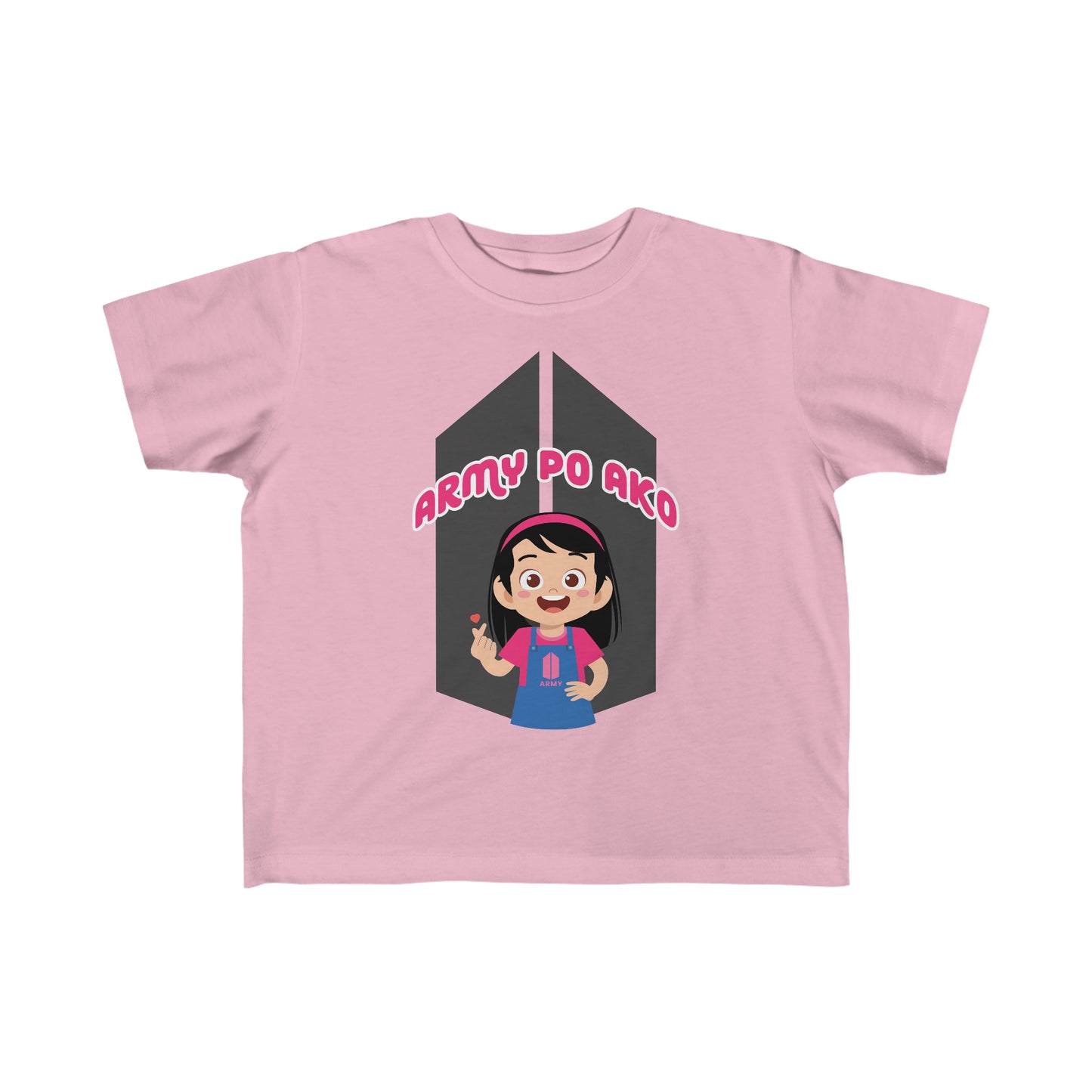 "ARMY PO AKO" Girl Toddler's Fine Jersey Tee