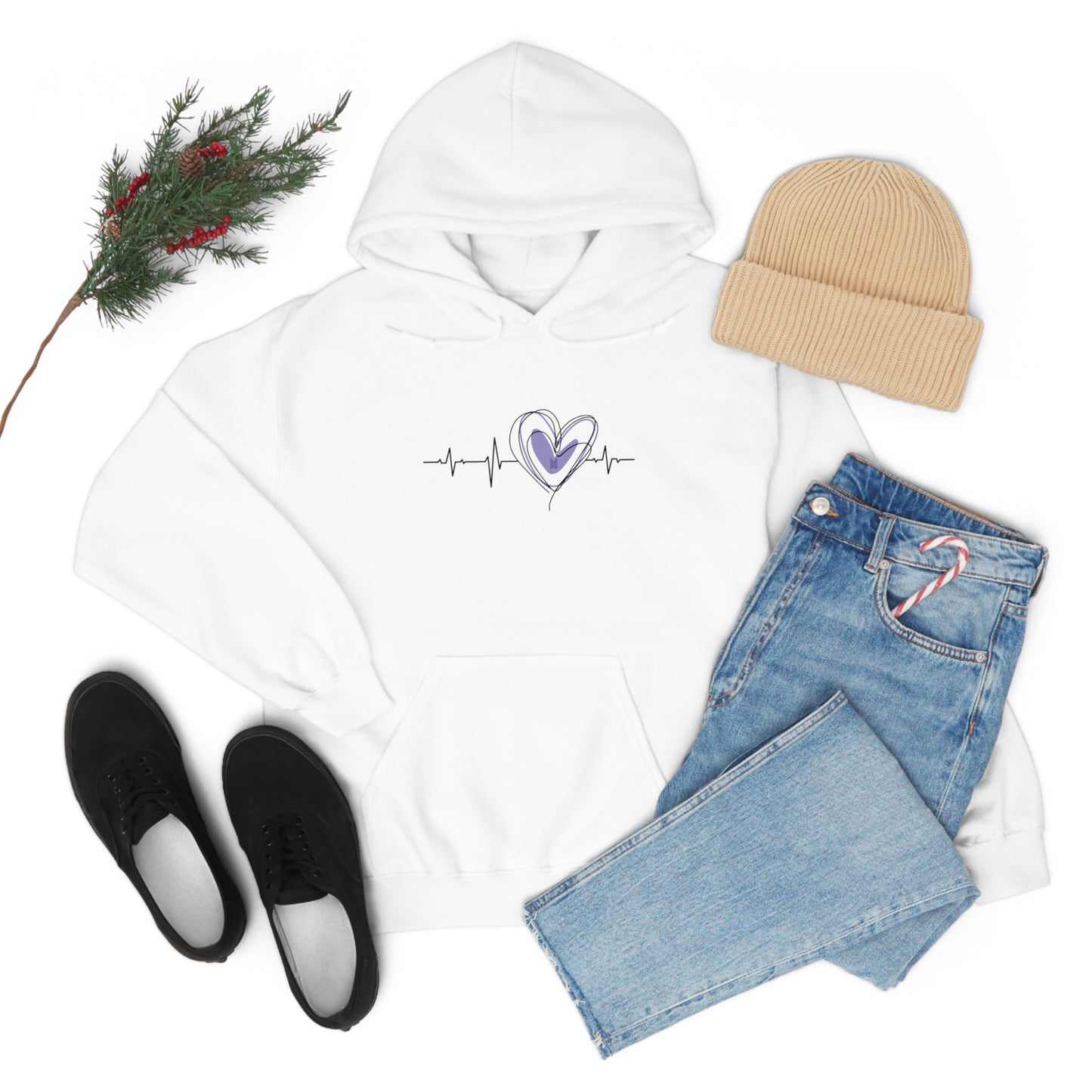 Bangtan Heart Beat Unisex Heavy Blend™ Hooded Sweatshirt