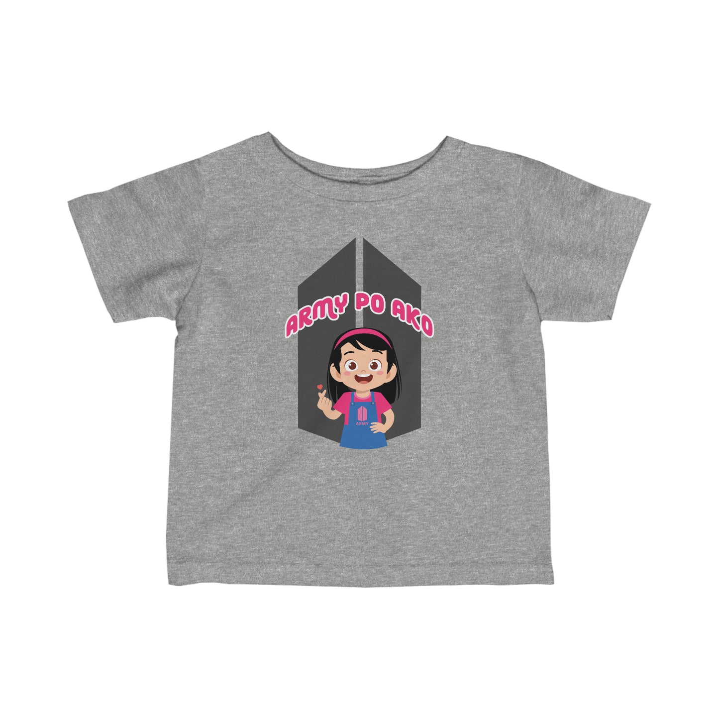 "ARMY PO AKO" Baby Girl/Infant Fine Jersey Tee