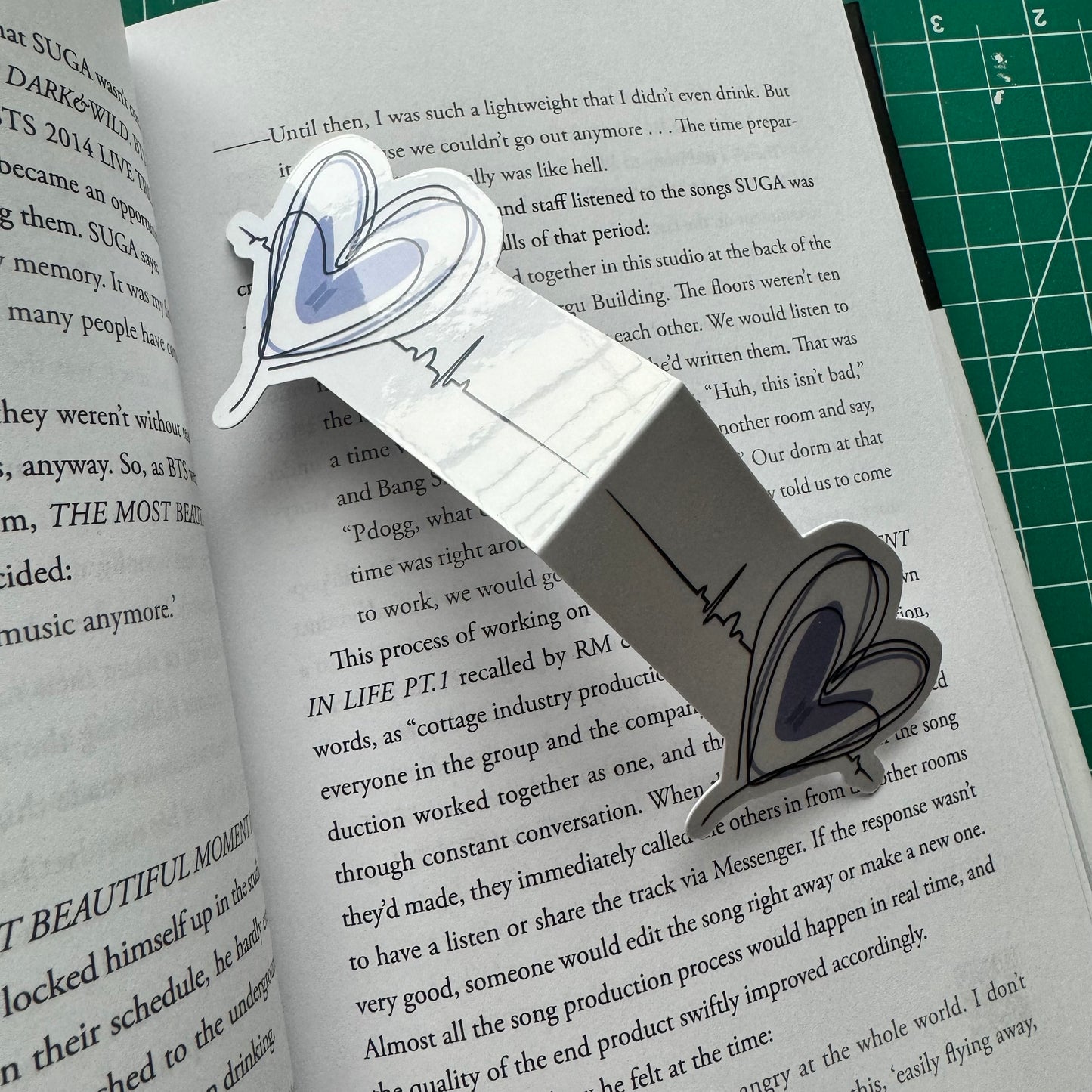 BTS Heartbeat Magnetic Bookmark for Book Lovers | BTS ARMY Gifts