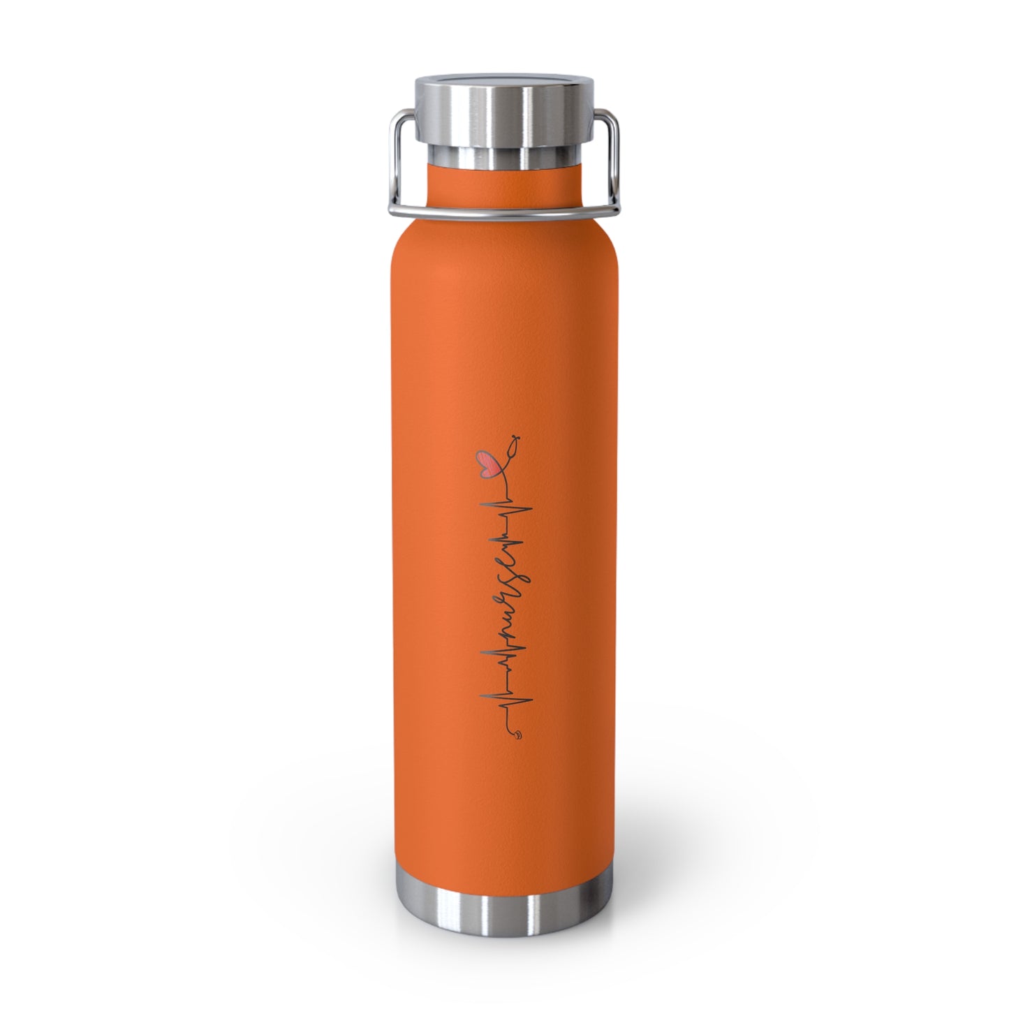 Nurse Heart Beat Lifeline Copper Vacuum Insulated Bottle, 22oz