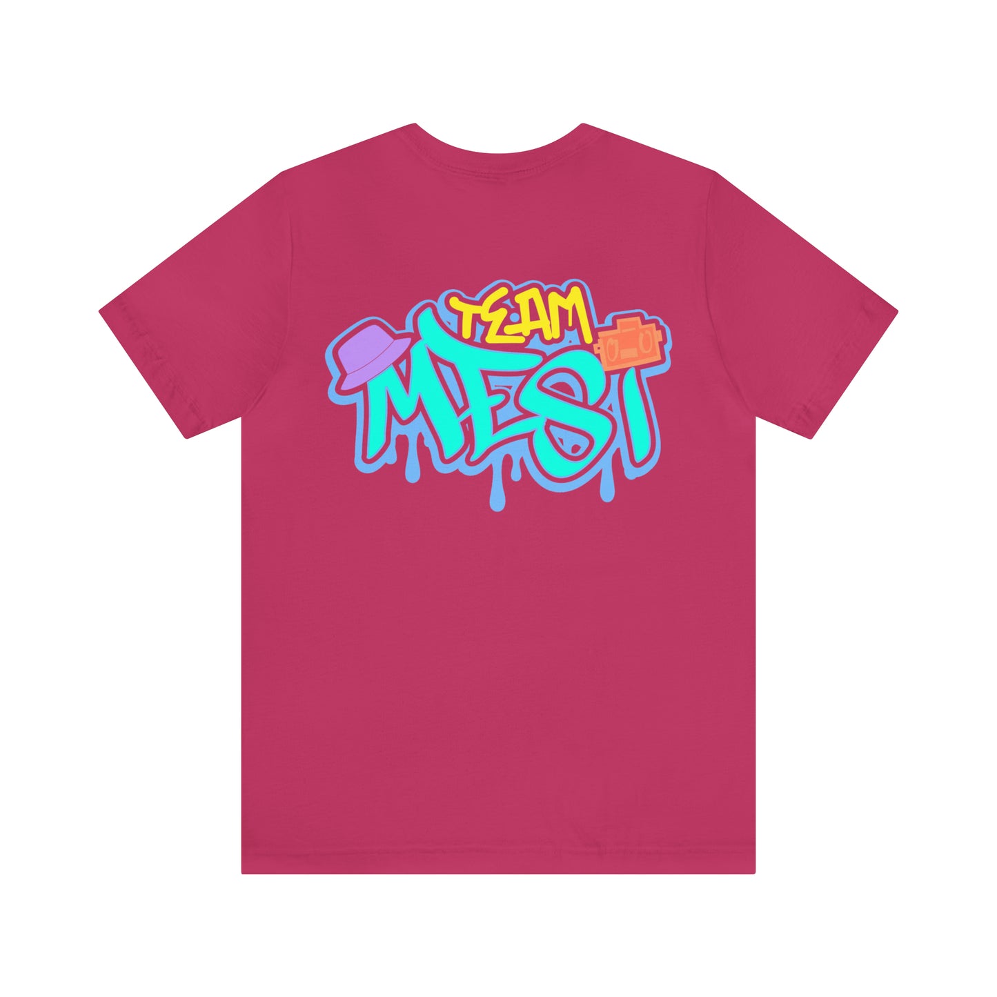 Team Mesi NEON Logo/Graffiti Unisex Jersey Short Sleeve Tee