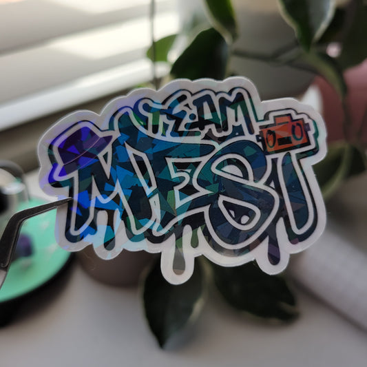 Team Mesi Holographic Stickers