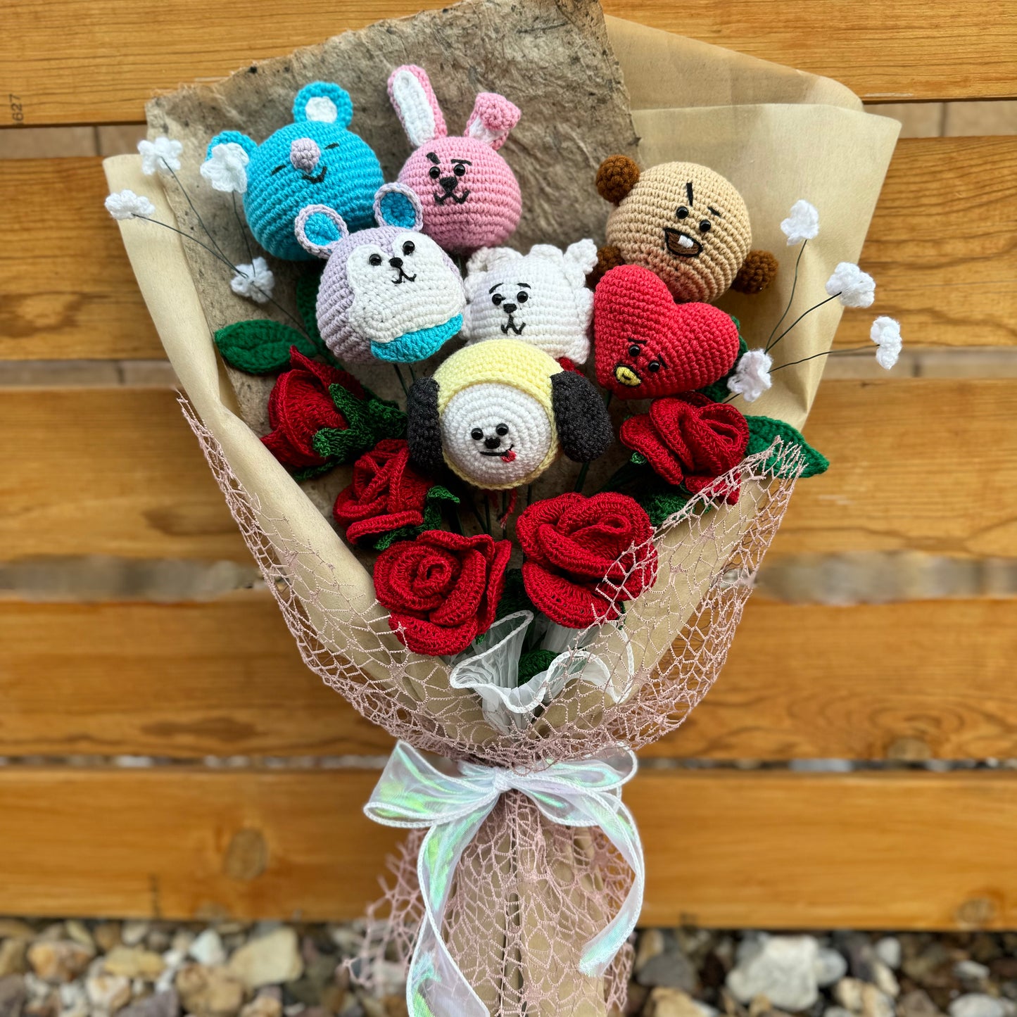 Crochet BT21 Flower Bouquet