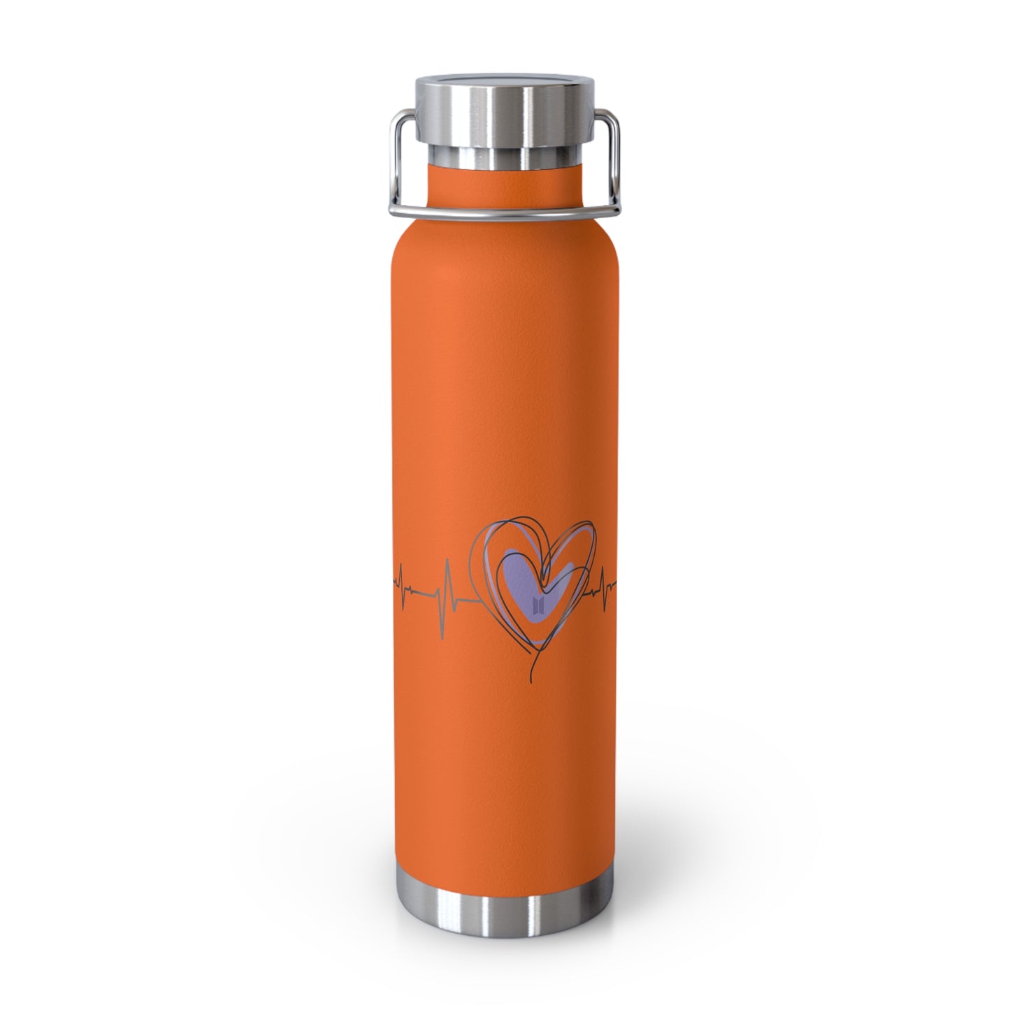 Bangtan Heart Beat Copper Vacuum Insulated Bottle, 22oz