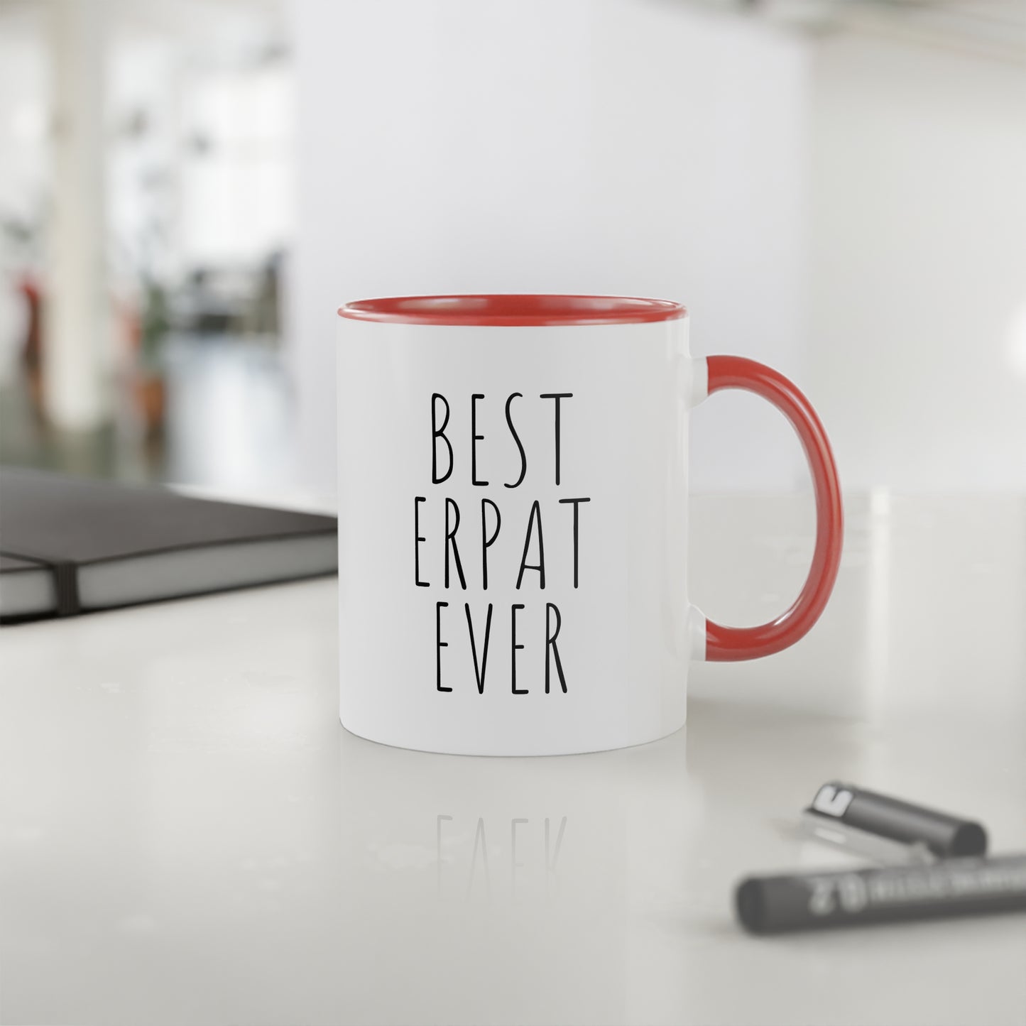 Best ERPAT Ever White Accent Mug, 11oz