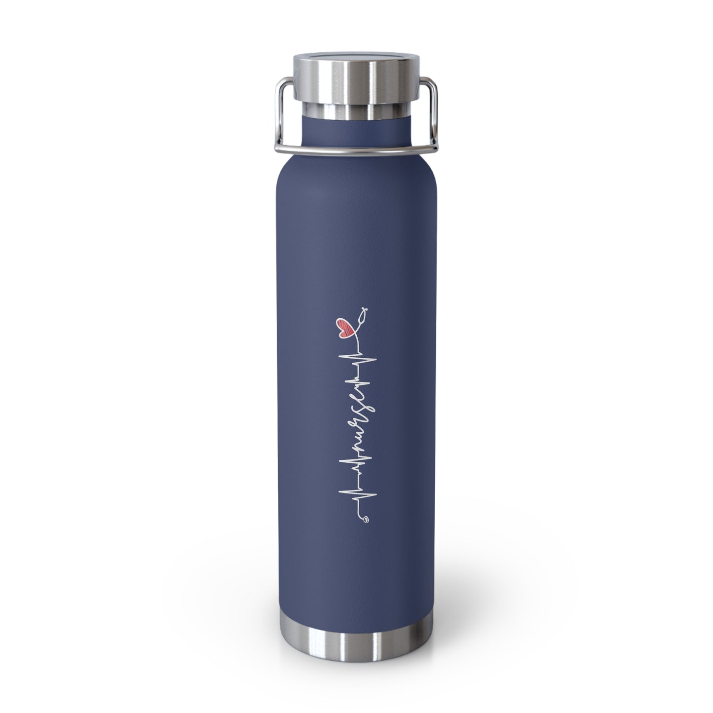 Nurse Heart Beat Lifeline Copper Vacuum Insulated Bottle, 22oz