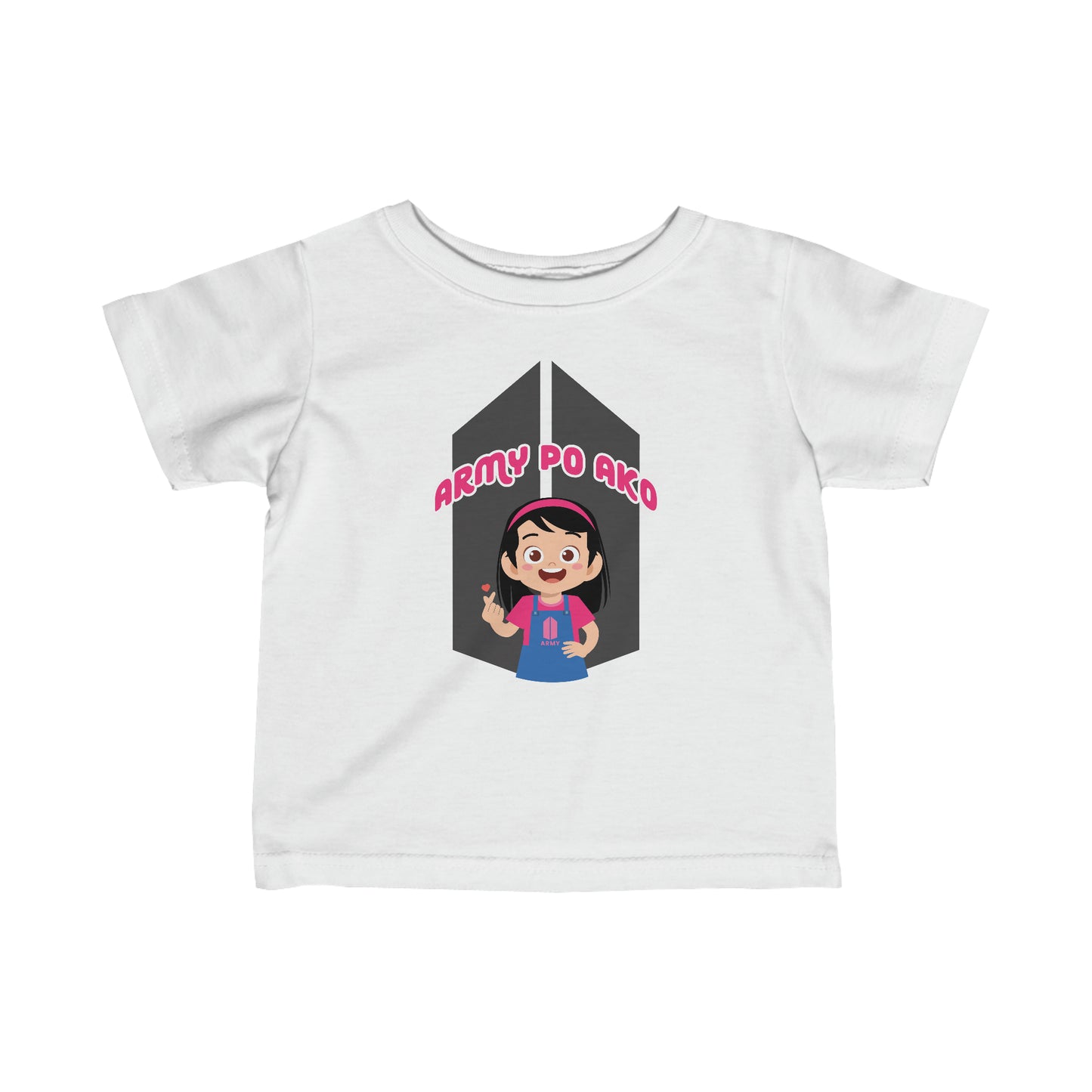 "ARMY PO AKO" Baby Girl/Infant Fine Jersey Tee