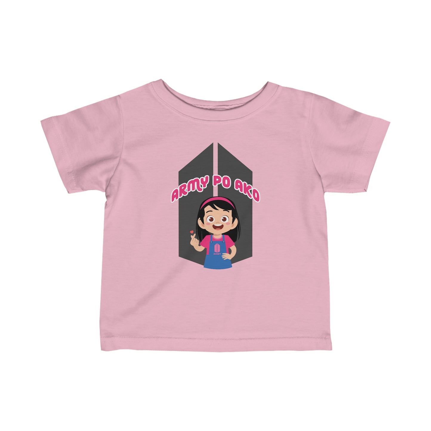 "ARMY PO AKO" Baby Girl/Infant Fine Jersey Tee