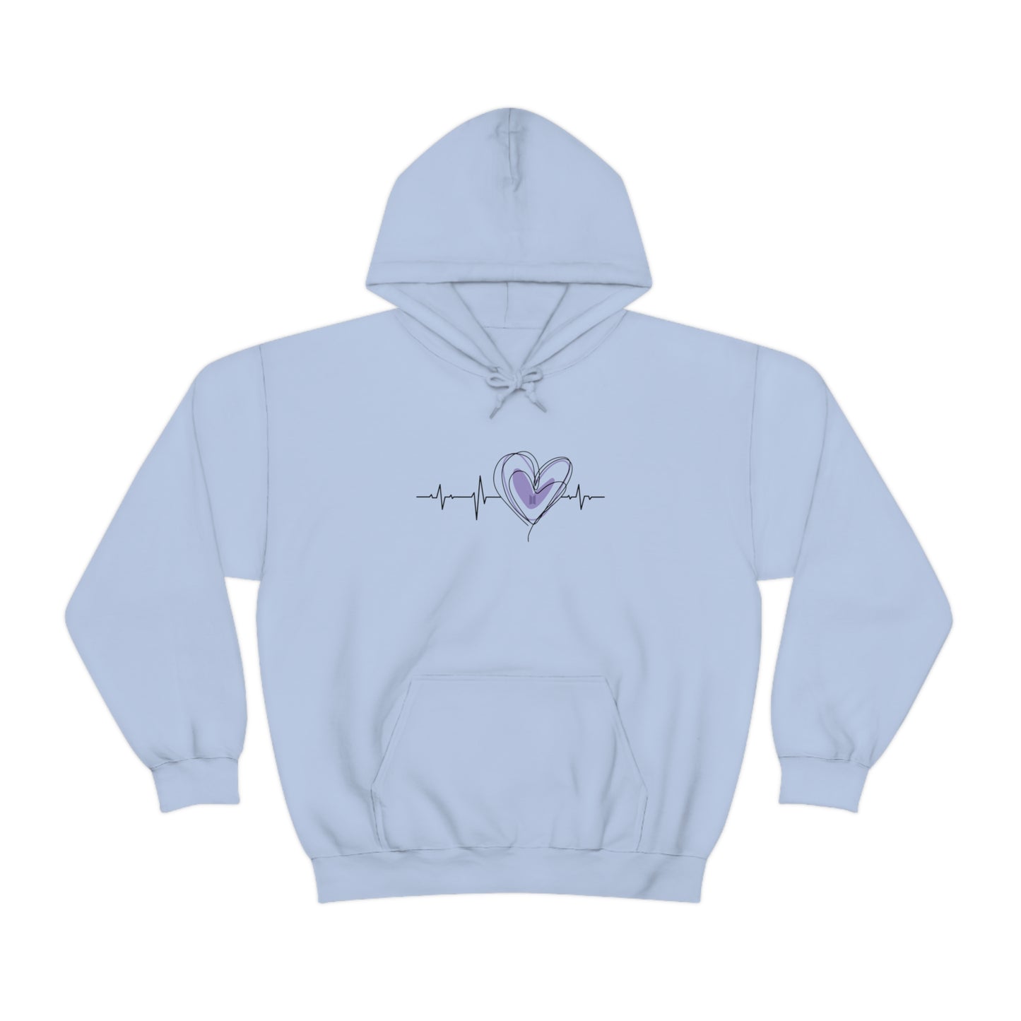 Bangtan Heart Beat Unisex Heavy Blend™ Hooded Sweatshirt