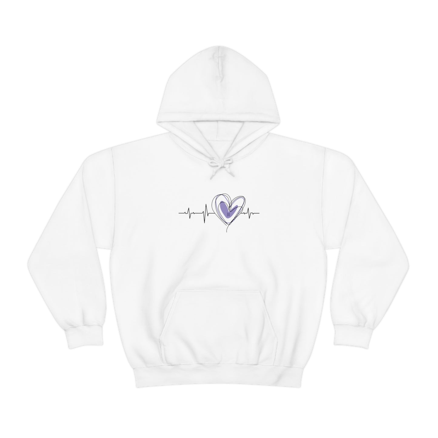 Bangtan Heart Beat Unisex Heavy Blend™ Hooded Sweatshirt