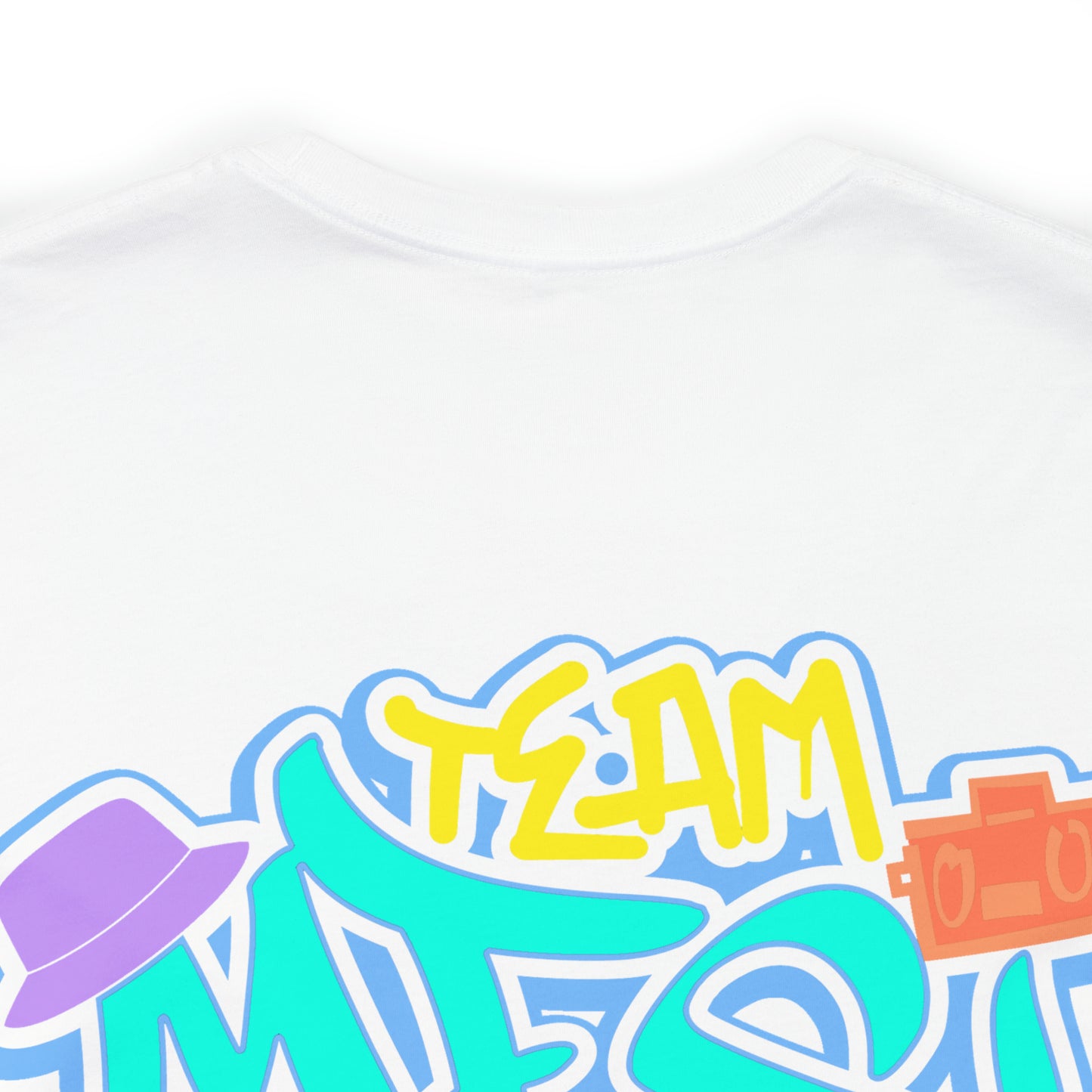 Team Mesi NEON Logo/Graffiti Unisex Jersey Short Sleeve Tee