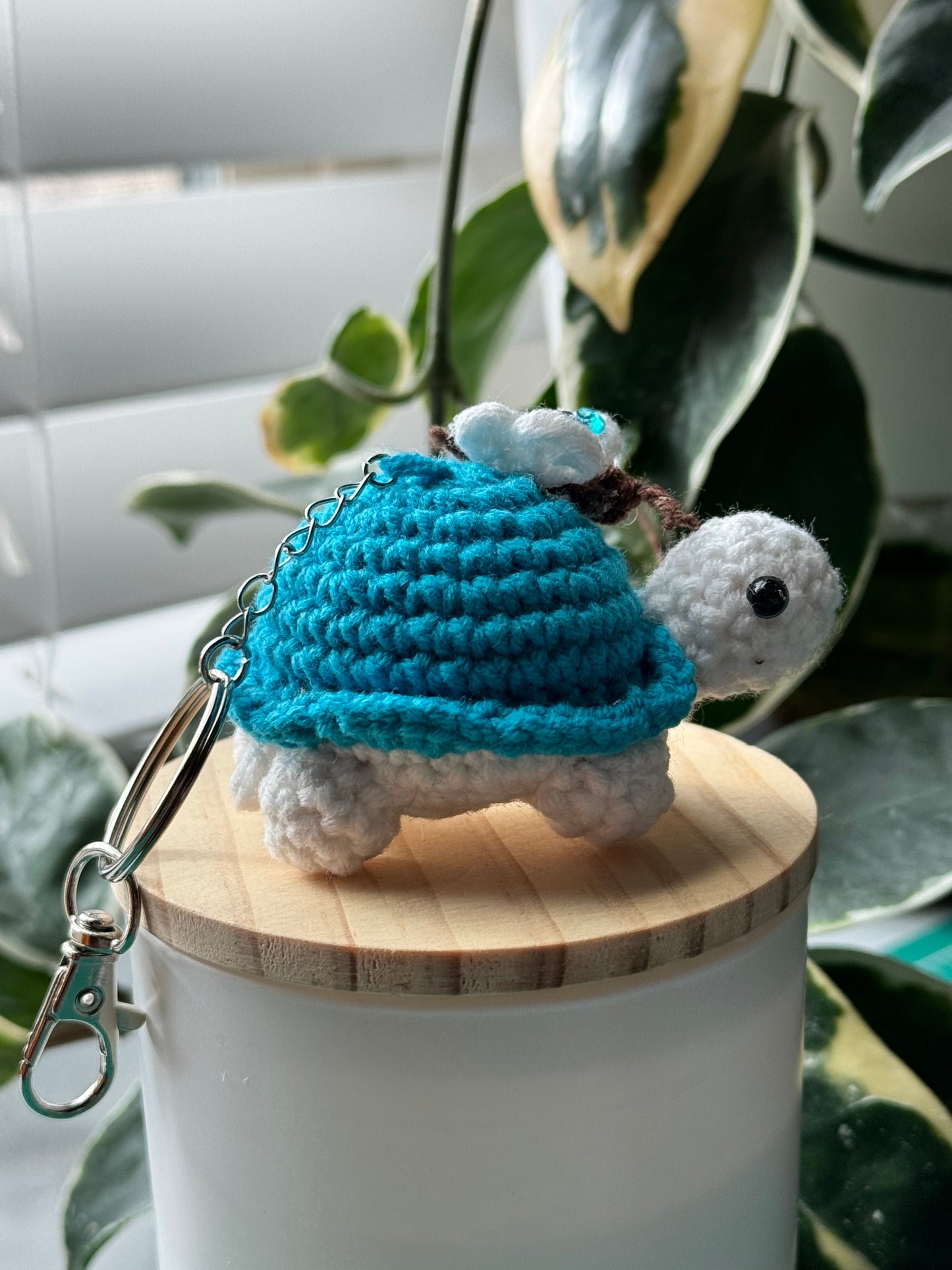 Crochet Turtle Keychain
