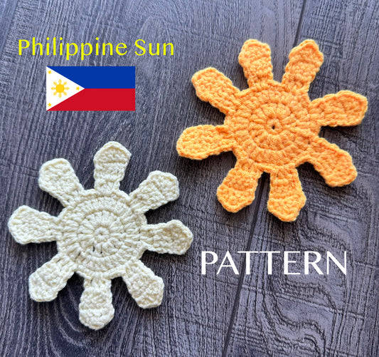 Philippine Star (Long Sun Rays) Crochet Pattern | Digital Download or Printable Pattern Only