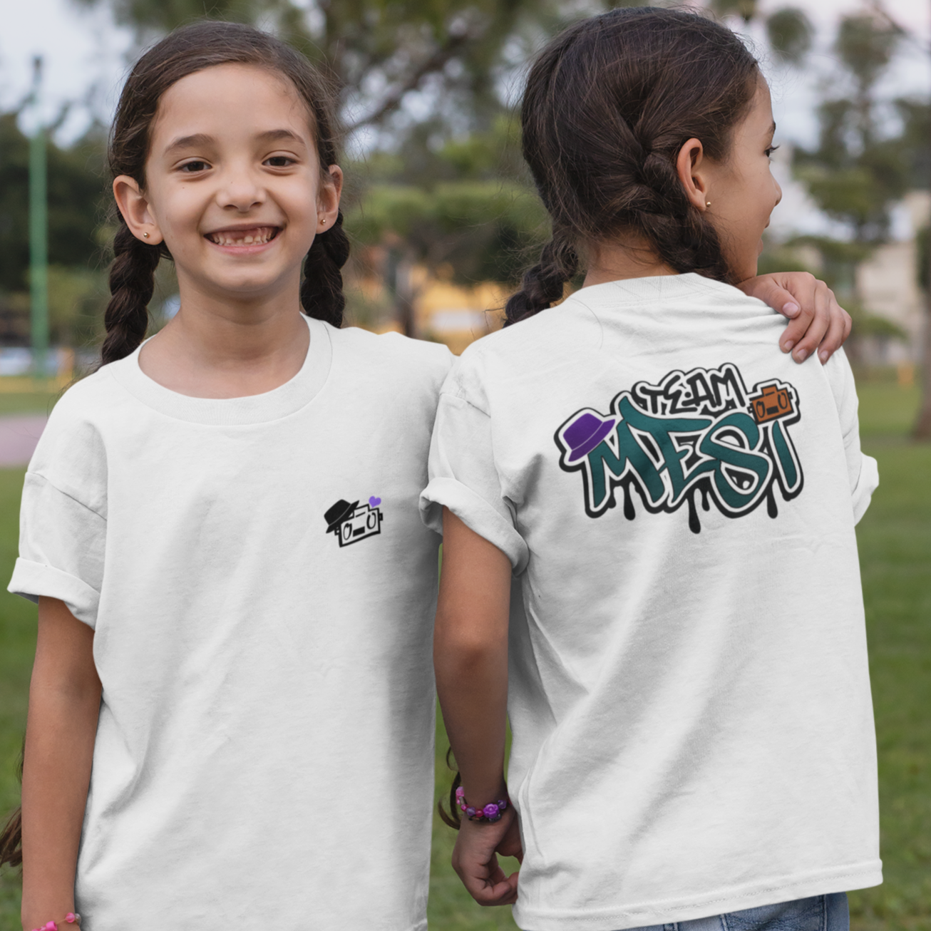 Team Mesi Youth Logo/Graffiti Short Sleeve Tee