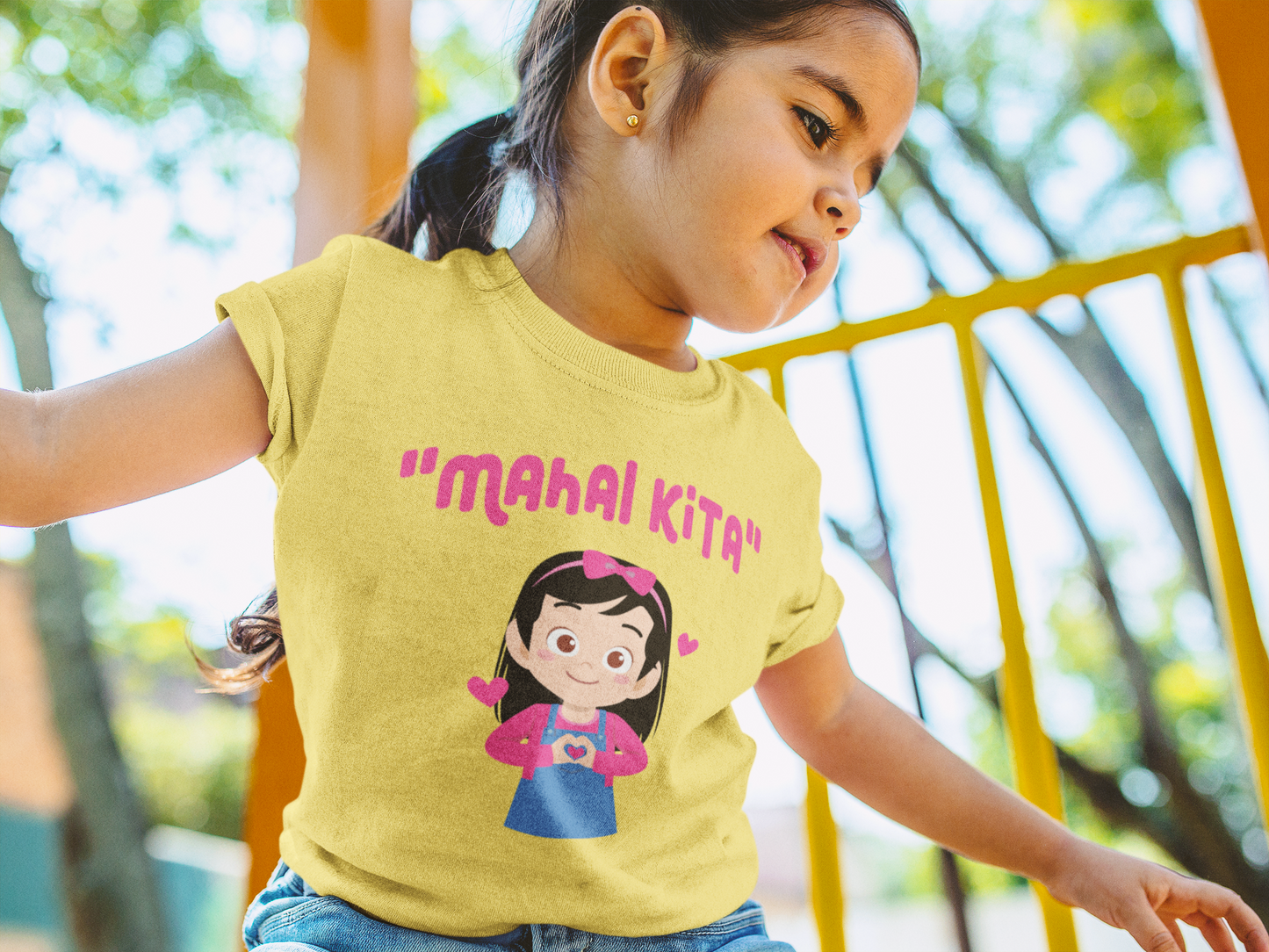 "MAHAL KITA" Girl Toddler's Fine Jersey Tee