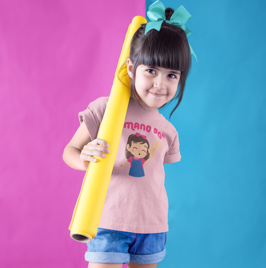 "MANO PO" Girl Toddler's Fine Jersey Tee