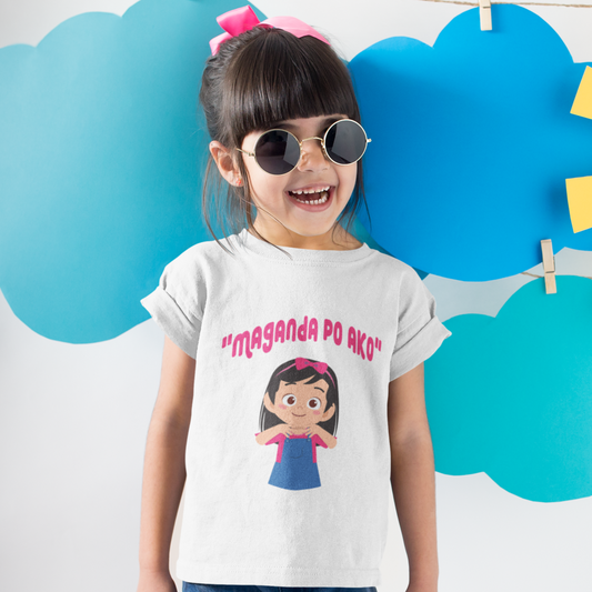 "MAGANDA PO AKO" Girl Toddler's Fine Jersey Tee