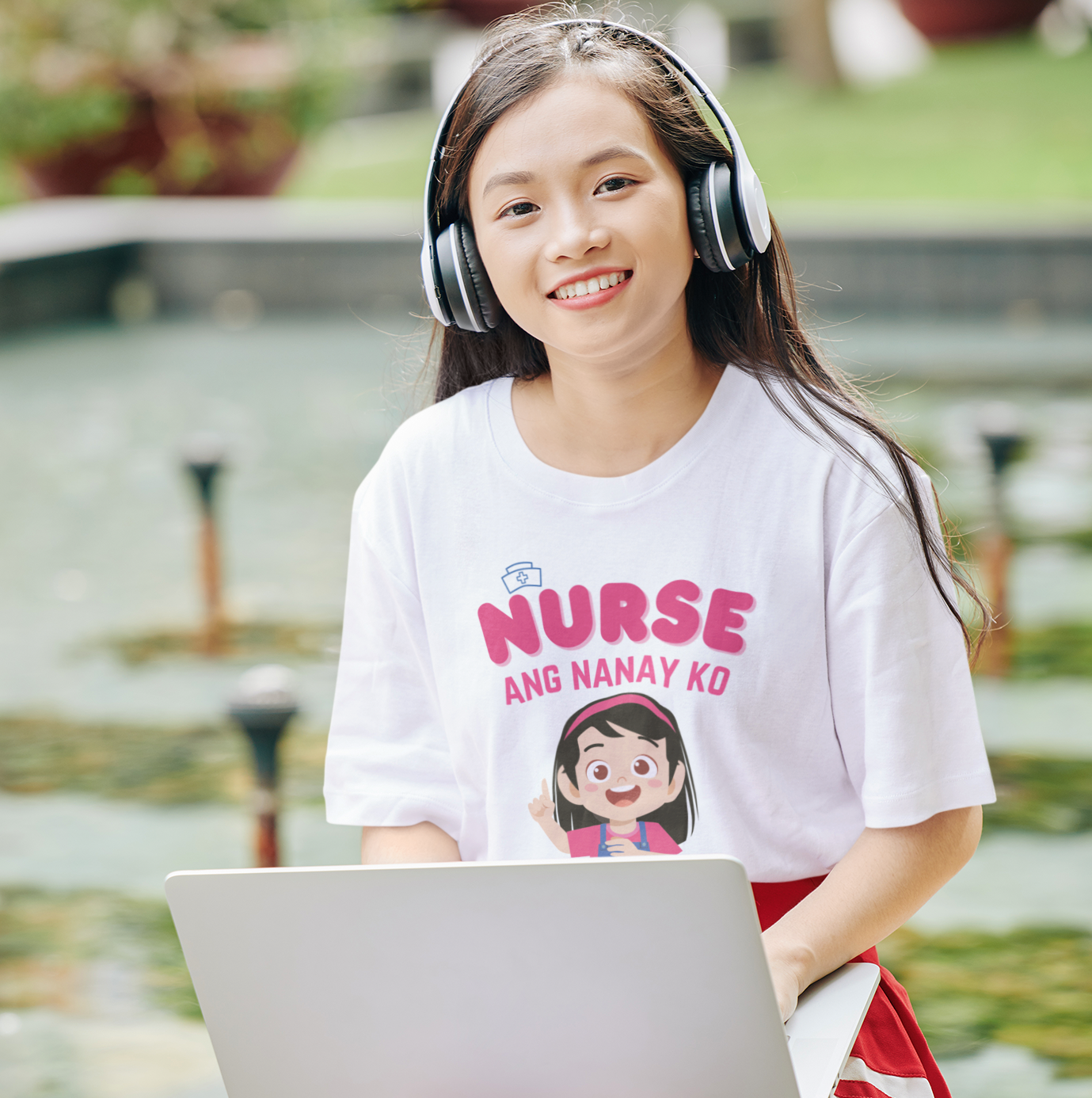 "NURSE ANG NANAY KO" Girl Youth/Kids Short Sleeve Tee